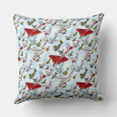 漫画のレトロな飛行機の模様の織物のダベットカバー クッション (裏面)