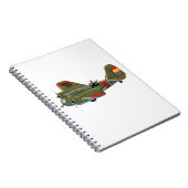 漫画のレトロ爆撃機 ノートブック (右側)