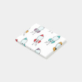 漫画のロケット船パターン ポストイット (アングル)