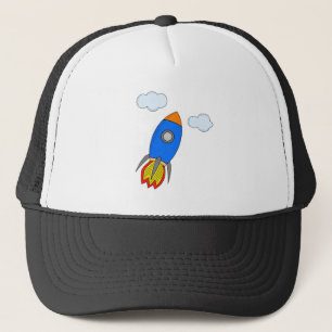 漫画のロケット キャップ