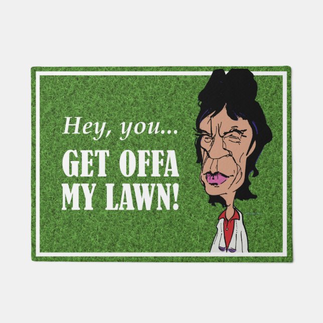 漫画のロックンロールの玄関マット ドアマット (正面)