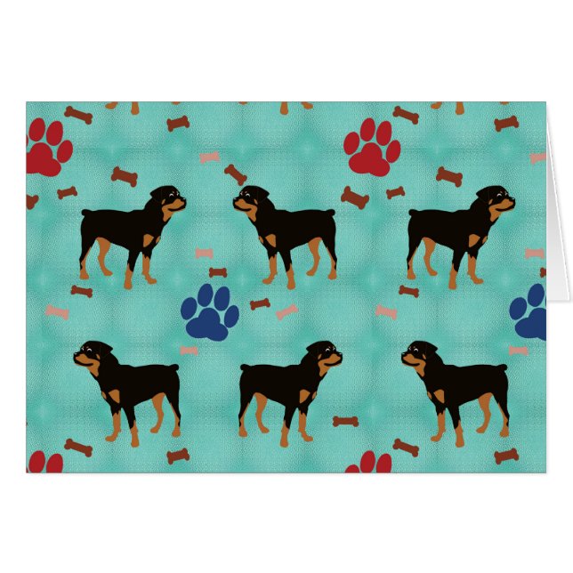 漫画のロットワイラー (正面横)