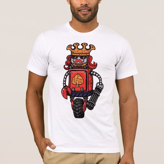 漫画のロボット Tシャツ (正面)