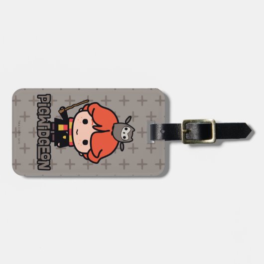 漫画のロン・ヴァースリーとピグウィドジョン ラゲッジタグ (正面横)