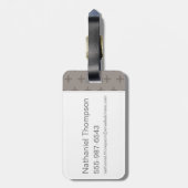 漫画のロン・ヴァースリーとピグウィドジョン ラゲッジタグ (裏面縦)