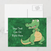 漫画のワニのはがき ポストカード (正面/裏面)