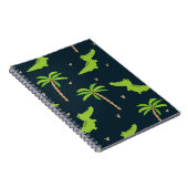 漫画のワニ：アリゲーターパームパターン。 ノートブック (右側)