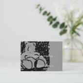 漫画のヴィンテージくまの発表カード 名刺 (スタンド正面)