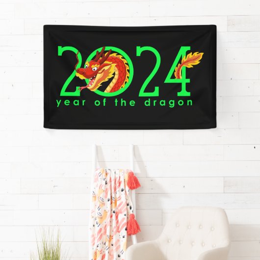 漫画の中国の辰年 横断幕 (インサイチュ)