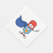 漫画の丸薬カプセル スタンダードランチョンナプキン (角)