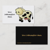 漫画の乳牛の名刺 名刺 (正面/裏面)