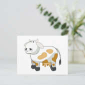 漫画の乳牛はがき ポストカード (スタンド正面)