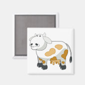 漫画の乳牛マグネット マグネット (正面/裏面)