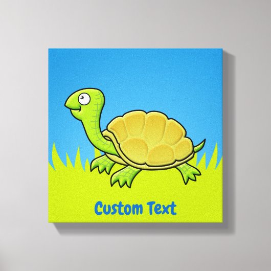 漫画の亀のキャンバス印刷 キャンバスプリント (正面)