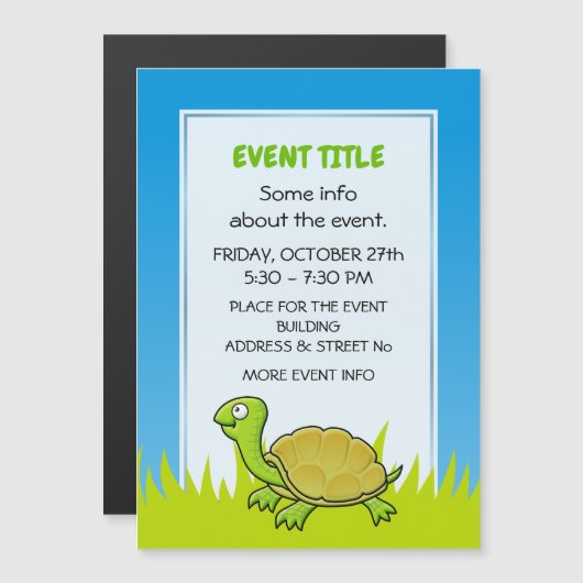 漫画の亀 (正面/裏面)