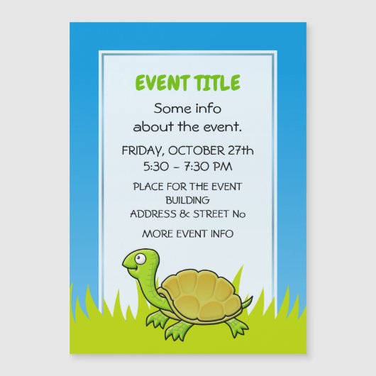 漫画の亀 (正面)