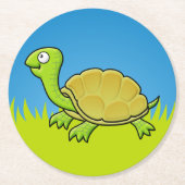 漫画の亀 ラウンドペーパーコースター (正面)