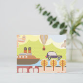 漫画の交通シーン ポストカード (スタンド正面)