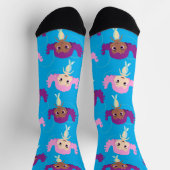 漫画の人魚のパターン ソックス (上部)