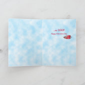 漫画の健康なバレンタインデーの挨拶 シーズンカード (内部)