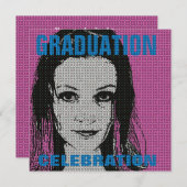 漫画の写真挿入1卒業パーティー招待状 招待状 (正面/裏面)