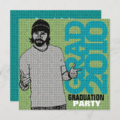 漫画の写真挿入6卒業パーティー招待状 招待状 (正面/裏面)