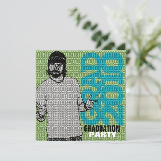 漫画の写真挿入6卒業パーティー招待状 招待状 (スタンド正面)