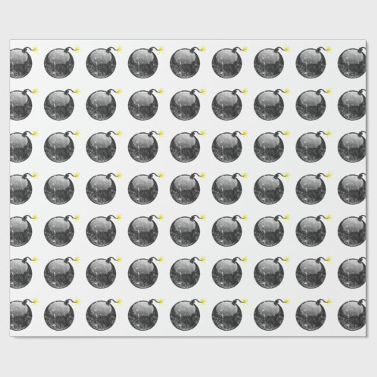 漫画の凸版印刷のスタイルの爆弾 ラッピングペーパー (フラット)