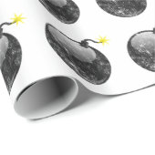 漫画の凸版印刷のスタイルの爆弾 ラッピングペーパー (ロールコーナー)