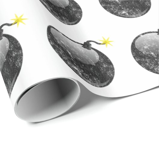 漫画の凸版印刷のスタイルの爆弾 ラッピングペーパー (ロールコーナー)