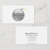 漫画の凸版印刷のスタイルの爆弾 名刺 (正面/裏面)