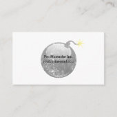 漫画の凸版印刷のスタイルの爆弾 名刺 (正面)