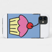 漫画の切り貼り芸術のカップケーキのつや消しのさくらんぼのデザート Case-Mate iPhoneケース (裏面(横))
