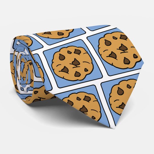 漫画の切り貼り芸術のチョコチップクッキーのデザート ネクタイ (ロール)