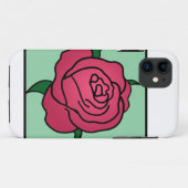 漫画の切り貼り芸術のバレンタインデーの赤いバラの花 Case-Mate iPhoneケース (裏面(横))