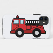 漫画の切り貼り芸術の普通消防車緊急車のトラック Case-Mate iPhoneケース (裏面(横))
