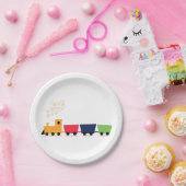 漫画の列車 ペーパープレート (パーティー)