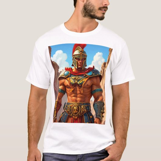 漫画の剣闘士 Tシャツ (正面)