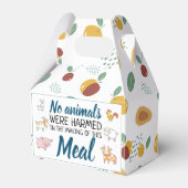 漫画の動物とのビーガンに傷ついた動物はなかった フェイバーボックス (正面サイド)