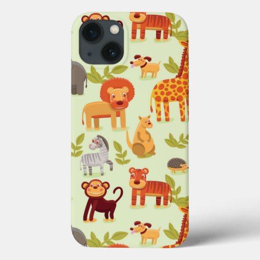 漫画の動物のパターン Case-Mate iPhoneケース (裏面)