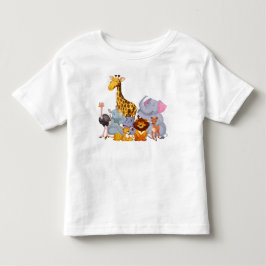 漫画の動物の幼児素晴らしジャージーTシャツ トドラーTシャツ