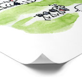 漫画の動物の話ツリー自然ポスター ポスター (角)