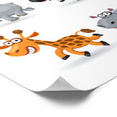 漫画の動物セット1 ポスター (角)