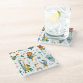 漫画の動物バンド ガラスコースター (アングル)