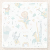 漫画の動物バンド ガラスコースター (裏面)