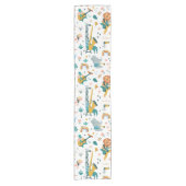 漫画の動物バンド ショートテーブルランナー (正面)