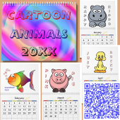 漫画の動物20XXカレンダー カレンダー