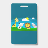 漫画の動物 バッジ (Back)