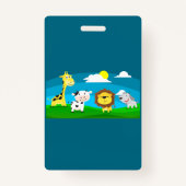 漫画の動物 バッジ (裏面)