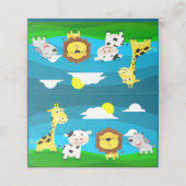 漫画の動物 プレイスカード (外部開封)